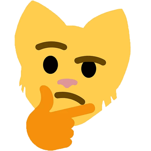 thinkcat cat emoji