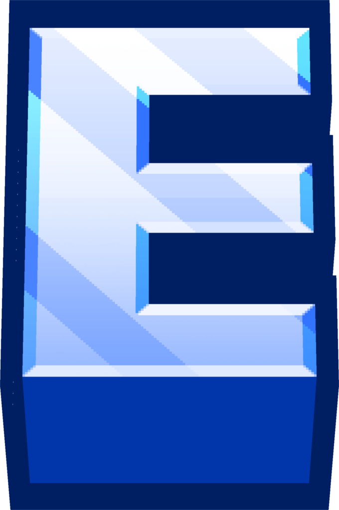 minecraft-blue-e gaming emoji