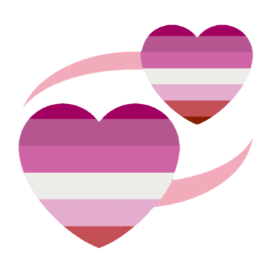 Hearts_Lesbian cute emoji