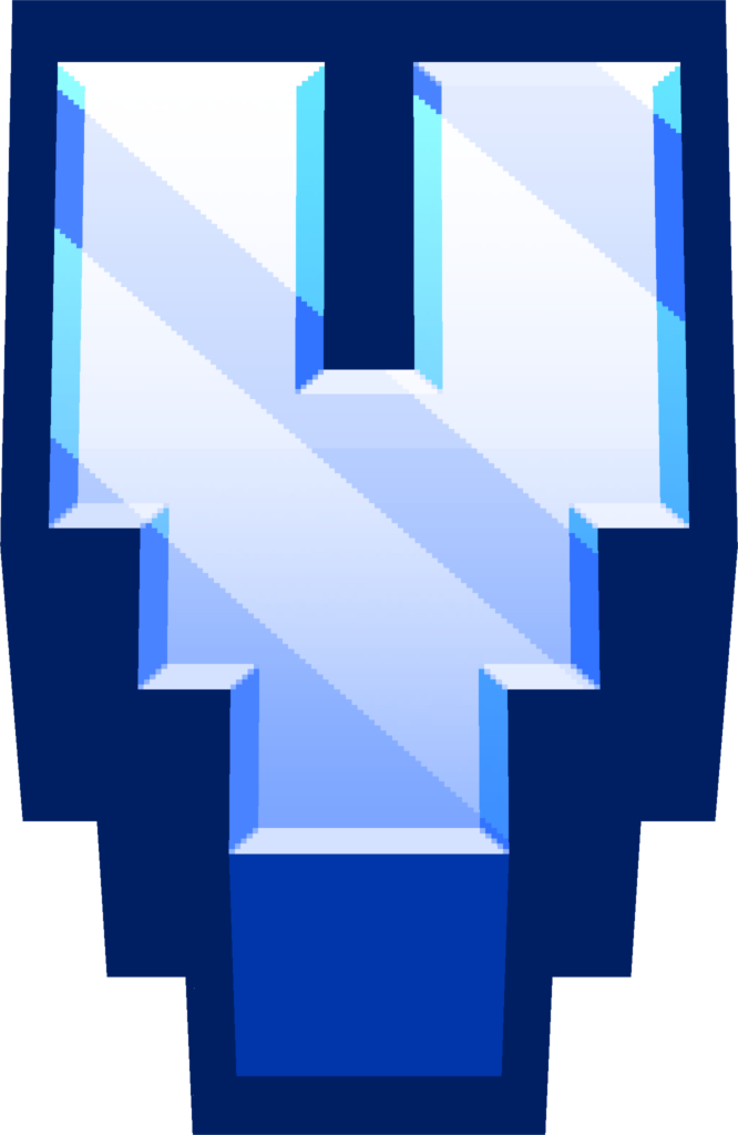 minecraft-blue-v gaming emoji