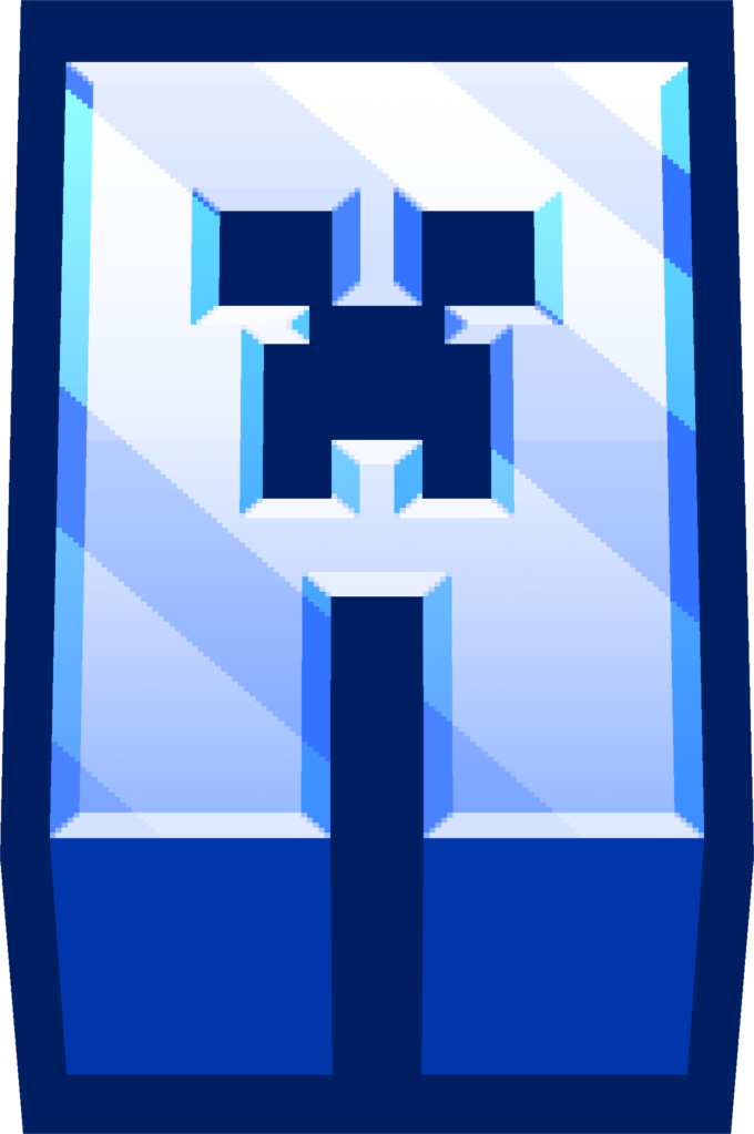 minecraft-blue-a gaming emoji