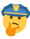 ThinkingCop Discord emoji