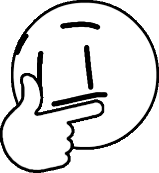 ThonkWhite Discord emoji