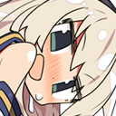 shimakaze_blush_frombehind cute emoji