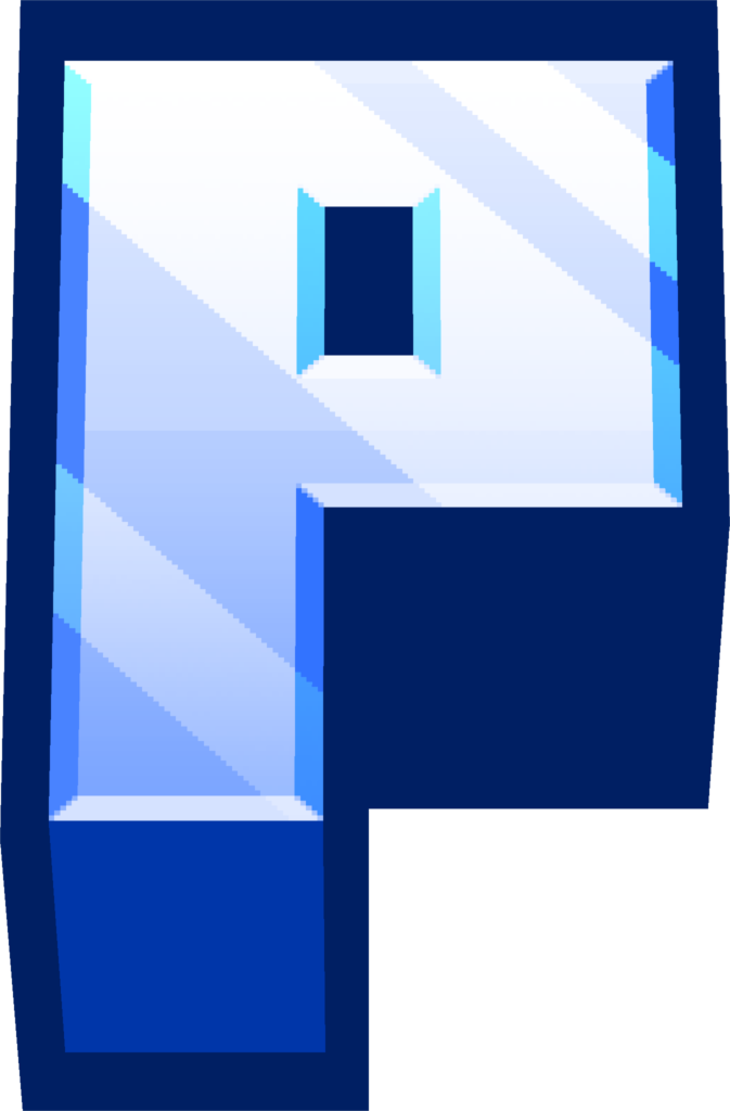 minecraft-blue-p gaming emoji