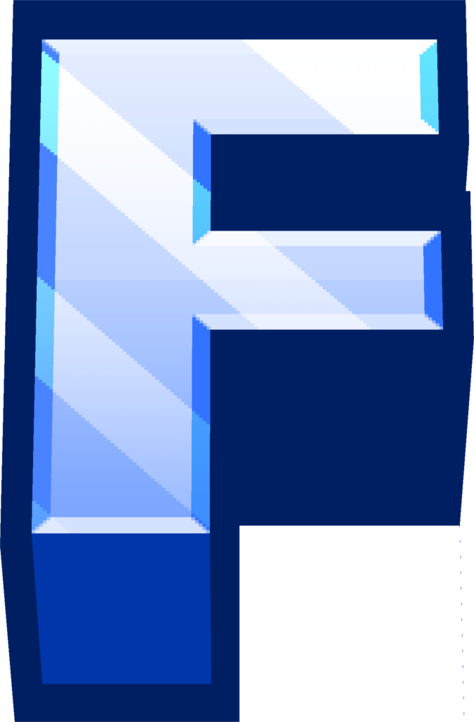 minecraft-blue-f gaming emoji