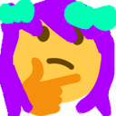 ThinkingViolet Discord emoji