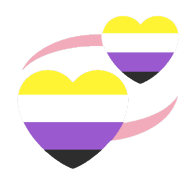 Hearts_nonbinary cute emoji