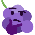 ThinkingGrape Discord emoji