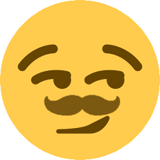SmirkMoustache Discord emoji