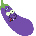 eggplant_rick Discord emoji