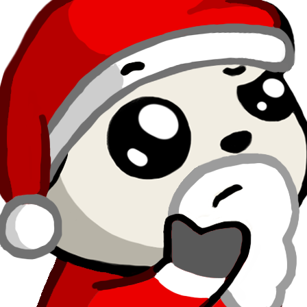 PandaSantaThink Discord emoji