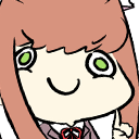 ddlc_monika_derp Discord emoji