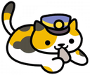 NekoAtsumePolice cat emoji