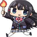 mito_tsukino_fire Discord emoji