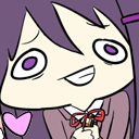ddlc_yuri_heart_derp cute emoji