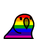 PrideParrot animated emoji