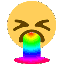rainbowpuke animated emoji