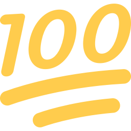 100_emojiyellow Discord emoji