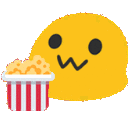 aniblobpopcorn animated emoji