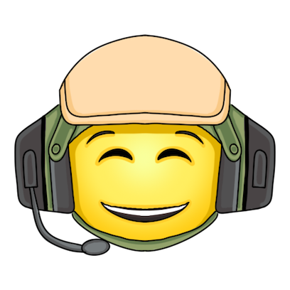 SoldierSlightSmile Discord emoji